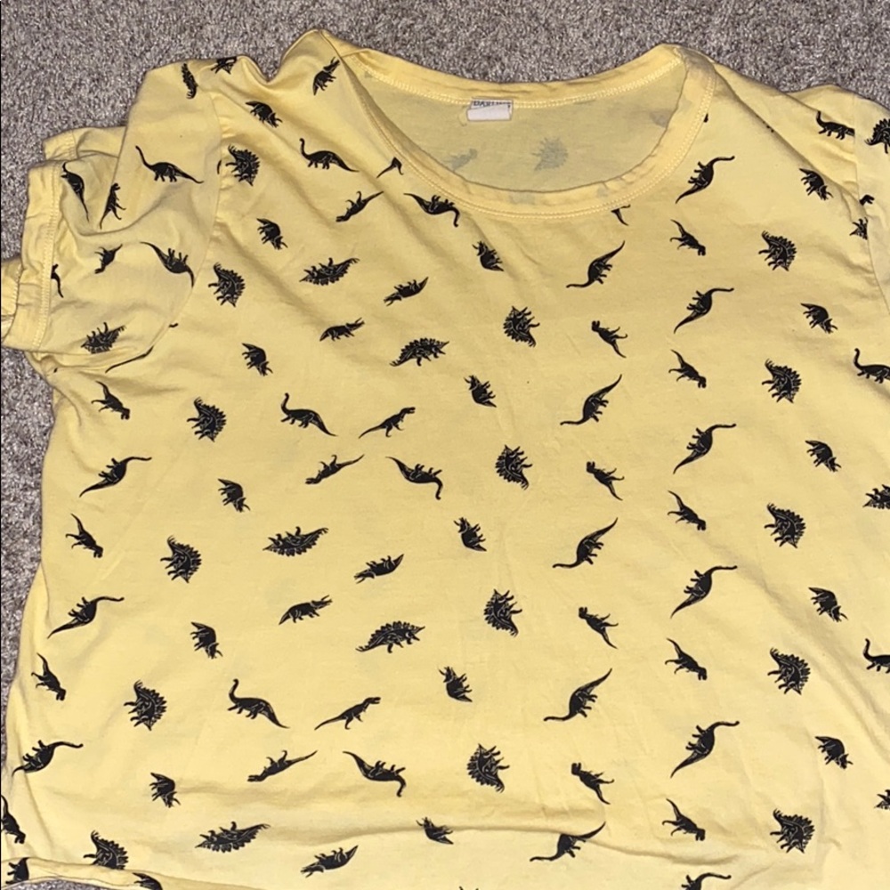 Yellow crop top